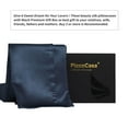 thumbnail image 4 of Silk Pillowcases for Hair and Skin with Zipper Closure Standard Navy, 4 of 7