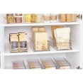thumbnail image 6 of iDesign Plastic Stackable Fridge Bin with Handles, Set of 3, Clear, Made in USA, 6 of 9