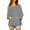 1-Gray, variant on Women's Oversized Tunic Sweatshirt with Pockets Casual Loose Fit Long Sleeve Side Slit Crewneck Pullover Fall Fashion