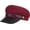 Wine Red, variant on Mens Womens Newsboy Cap Yacht Captain Sailor Hat Cabbie Baker Boy Peaked Beret