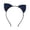 Blue, variant on Leopard Cat Ears Headbands Glitter Flocking Cat Ear Headband for Woman Party Supplies Black