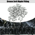 thumbnail image 2 of Unique Bargains 100 Pcs M6x1 Car Grease Nipple Fitting Straight 180 Degree Angle Galvanized Steel Grease Zerk Fitting, 2 of 6