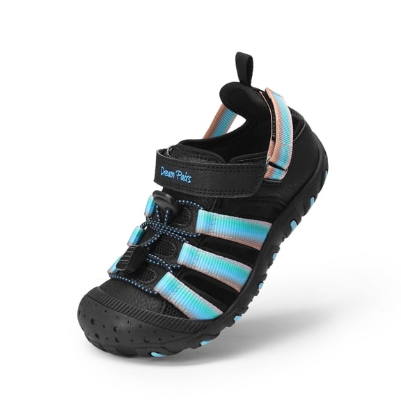 DREAM PAIRS Kids Closed Toe Sport Sandals Outdoor Athletic Summer Hiking Beach Shoes for Toddler Little and Big Kids