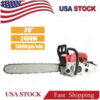 YNCE 20" Gas Chainsaw 58cc 2-Stroke Gas Powered Chainsaws, Cordless Chain Saw with Loop Handle for Wood Cutting and Tree Trimming, Low Emissions & Easy Maintenance