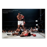 Muhammad Ali Inspirational Poster - Boxing Motivational Art - High Quality Prints 18x24