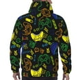 thumbnail image 7 of Wukai Game Play Print Men Hoodies Fleece Sweatshirts Long Sleeve Sweaters Pullover Fall Outfits Winter Clothes-4X-Large, 7 of 7