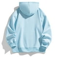 thumbnail image 3 of LIIPEE Men Hoodies Color Block Plaid Long Sleeve Drawstring Zip Up Hooded Sweatshirt With Pockets Male Trendy Weekend Sweatshirts,Blue,M, 3 of 3