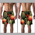 thumbnail image 3 of luoweisi Men's Beach Shorts Quick Dry Swim Trunks with Mesh Lining Cactus L, 3 of 5