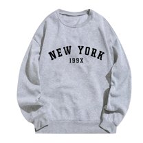 Utoimkio Oversized Graphic Sweatshirts for Women Loose Fit Long Sleeve Drop Shoulder Crewneck Shirt Tops Fall Outfits