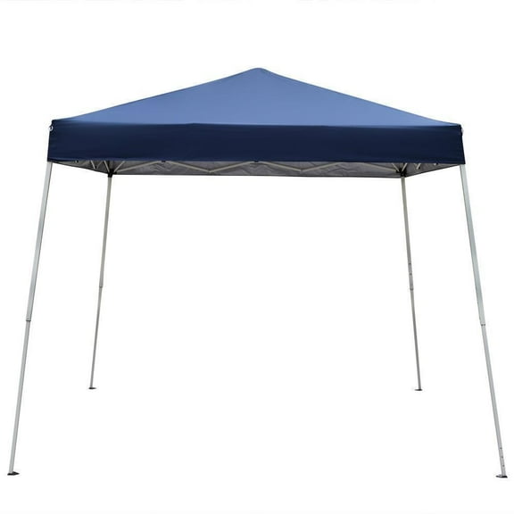 HOWEN Canopy Tent, Pop Up Canopy Outdoor Instant Tent Slant Legs with Carrying Bag, Portable Gazebo Shelter for Patio Deck Garden and Beach,8 x 8 Ft Blue