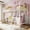 White, variant on Amolife Twin Size Metal Loft Bed with Removable Ladder & Full-Length Guardrail, Black