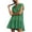 Green, variant on WRKEKC Womens Casual Plus Size T-Shirt Dresses, Summer Short Sleeve Dress for Women, Women's Solid Color Lapel Collar Hoodie Patchwork Oversized Short Sleeve Dress