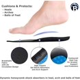 Work and Sport Shoe AntiFatigue Massaging Gel Insoles for Shock