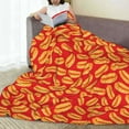 thumbnail image 6 of Honeii A Big Hot Dog Print Fleece Blanket - Throw Blanket for Bed, Sofa, Couch, Camping, and Travel , Microplush Ultra Soft Warm Blanket-40"x30", 6 of 7