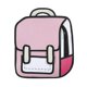 thumbnail image 1 of Mochila de dibujo 2d Unisex a la moda, bolso escolar de dibujos animados bonitos, mochila de cómic para adolescentes, niñas y niños, mochila de viaje, 1 of 5