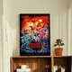 thumbnail image 3 of Póster de arte autoadhesivo de la serie de televisión S-Stranger T-Things, decoración, pintura, arte de pared, papel Kraft blanco, decoración del hogar, 3 of 5