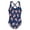 Dark Blue, variant on Independence Day Girls Patriotic Flag Star Print One Piece Swimsuit 4th of July Bathing Suit for Beach Pool Size:9-10 Years