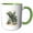 Green/White, variant on 3drose, Connecticut Territory Tree the Charter Oak, 11oz Magic Transforming Mug