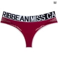 thumbnail image 3 of Tanga de femenina malla sin fisuras hueco hueco impreso cintura baja ropa interior transpirable g-string yoga bragas calzoncillos para el vino rojo m Eigraketly AP004233-13, 3 of 7