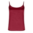 thumbnail image 3 of Posijego Women's Satin Tank Tops Really Camisole Spaghetti Strap Camis Sleeveless Undershirts Business Office Shirts, 3 of 8