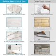thumbnail image 5 of BeNice Peel and Stick Tile Subway Tile Backsplash Adhesive Wall Tiles Marble Tiles Stickers (10pcs,light gray), 5 of 7