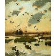 thumbnail image 3 of Frank Weston Benson 20x24 Black Modern Framed Museum Art Print Titled - The Duck Marsh (1922-1926), 3 of 5