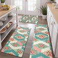 thumbnail image 2 of Pioneer Flower Floral Print Pattern Kitchen Rugs Sets Of 3,Kitchen Runner Rugs Non Skid Washable,Decorative Kitchen Floor Mats for Kitchen,Sink,Laundry,17X30 Inch + 17X47 Inch + 17X59 Inch, 2 of 6