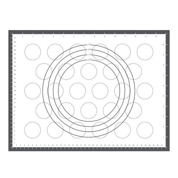 Gymnture Silicone Baking Mat with Measurements Non-Stick Dough Rolling Mat