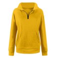 thumbnail image 5 of Sweatshirt for Womens Oversized athletic Wear Jackets Half Zip Pullover Long Sleeve Sweatshirt Quarter Zip Bunny Zip Up Hoodie Sweater Teen Girls Fall Blouse Clothes with Pockets, 5 of 5