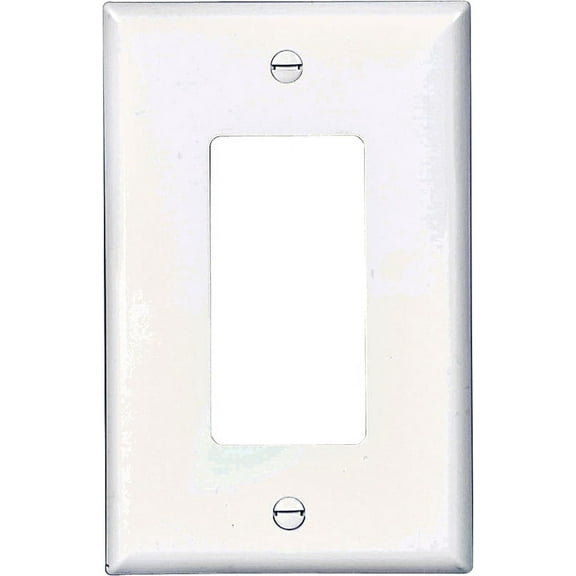 Cooper Wiring Devices PJ26W Nylon Decorated Rocker White Wall Plate