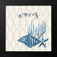 thumbnail image 2 of Hakimipour, Tiffany 15x15 Black Modern Framed Museum Art Print Titled - Ocean Waves II, 2 of 5