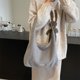 thumbnail image 2 of Bolso Mano Peludo Felpa Bolsos Hombro para Mujer Compras Gran Capacidad, 2 of 9