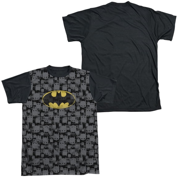 Batman - Caped Crusader Repeat - Short Sleeve Black Back Shirt - Small