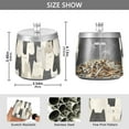 thumbnail image 2 of Yayeee Ashtray with Lid for Cigarette Smokeless Stainless Steel Home Ash Holder, White Cute Cats, 2 of 7