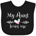thumbnail image 3 of Inktastic My Aunt Loves Me Heart Boys or Girls Baby Bib, 3 of 4