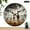 10x10in, variant on Patifu Giraffes Walking On Savannah Round Wooden Wall Clock Silent Mechanical Movement Home Decor 10x10in