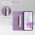 thumbnail image 4 of For iPhone 7 / 8 / SE 2022 & 2020 Case,Premium PU Leather Wallet Case Flip Magnetic Clasp Cover with [RFID Blocking][Card Holder][Stand Function] Shockproof Protective,Purple, 4 of 8