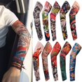 thumbnail image 2 of 1Pc Tattoo Arm Sleeves Running UV Protection Arm Sleeves Summer Cooling Arm Sleeves Flower Arm Sleeves Sun Protection Arm Cover 9, 2 of 6