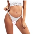 thumbnail image 5 of Lulshou High-Waist Seamless Bikini Briefs for Comfort - Women Fashion Sexy Soild Mid Waist G-String Panties Briefs Underwear Bikini, 5 of 6