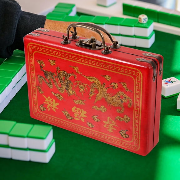 LOLIPPYY Chinese Mahjong Case Storage Box With Box Appearance For Friends 1Pcs
