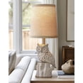 thumbnail image 2 of Lámpara de mesa Lamp G-SAFAVA de 14.25 pulgadas con diseño de búho de resina, 2 of 7