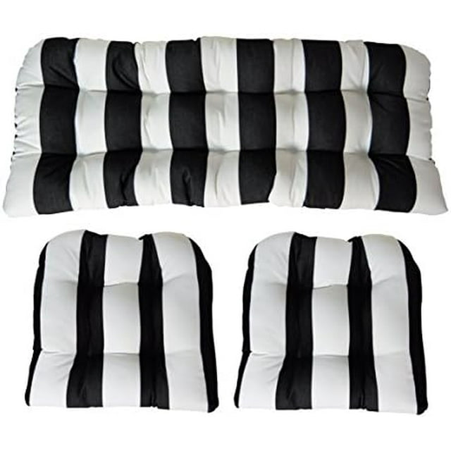 Indoor Outdoor 3 Piece Wicker Cushion Set Loveseat 41