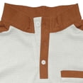 thumbnail image 4 of Men's Solid Color Long-Sleeved Stand-Up Collar Button-Up with Fake Pocket Patchwork Jacket, Classic Soft Fabric with Zipper Pocket for Outdoor Work Sports, 4 of 8
