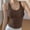 Coffee, variant on Coffee Racer Back Tank Top for Women Threadcloth High Strechy Sleeveless Slim Fit Tops Camisole Workout Tops M