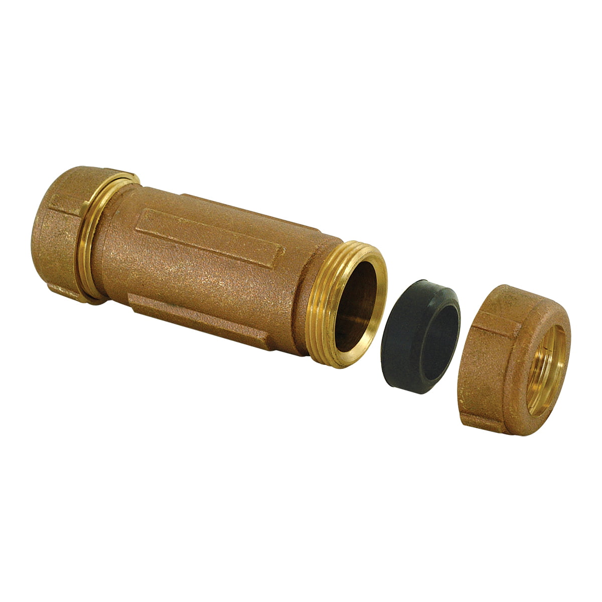 EZ-FLO 20545LF Copper Compression Pipe Coupling, 3/4 inch IPS, 5 inch 3 4 Inch Copper Pipe Compression Fittings