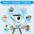 thumbnail image 2 of Fibevon Dehumidifier for Basement, 48oz Quiet Dehumidifier for Home with Auto Shut off, Timer, Sleep Mode, Defrost, 7 Color Light Portable Small Dehumidifier for Bathroom, Basement, Closet, RV, 2 of 7