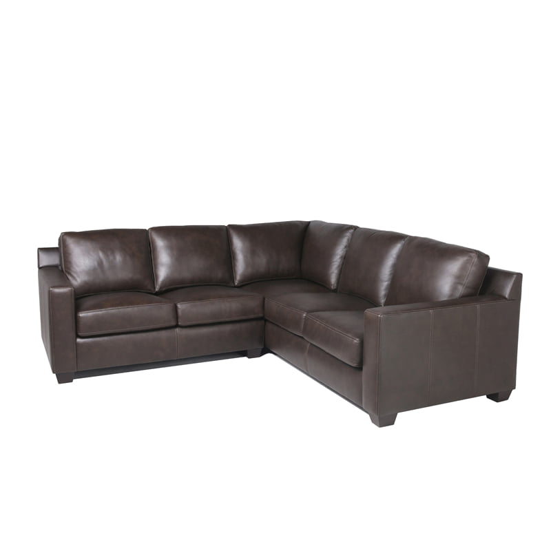 Lauren Leather 2 Piece Sectional In, Camel Colored Leather Sectional