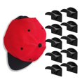 thumbnail image 4 of Gorra de béisbol Sombrero Rack Almacenamiento Gorras de béisbol Perchas Rack 8pcs Negro Afortunado Sencillez, 4 of 4