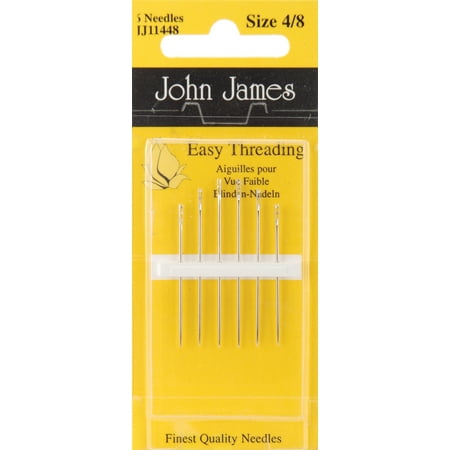 UPC: 0783932200921 | John James Easy Threading Calyxeye Hand Needles-Size 4/8 6/Pkg