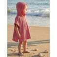 thumbnail image 6 of BemeyourBBs Toddler Baby Girls Boys Swim Cover Up Swimwear Poncho Kids Swimsuit Coverup Waffle Knit Beach Bathing Suit Bathing Robe Short Sleeve Hooded Coverups Beachwear Wrap, 6 of 9